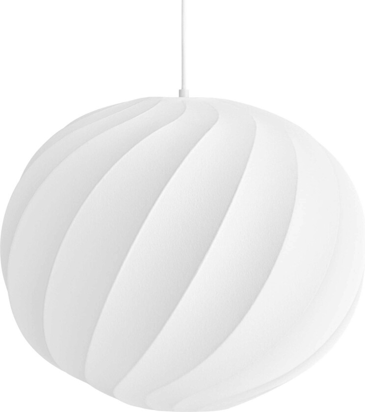 Earth Pendel 50 Cm - Pendellamper Kokong Av Syntetisk Silke Hvit - 4161943