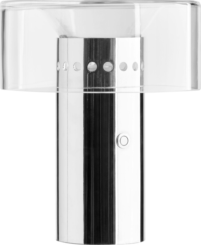 Halo Bordlampe Bærbar Krom / - Bordlamper Glass Klar - 1202043
