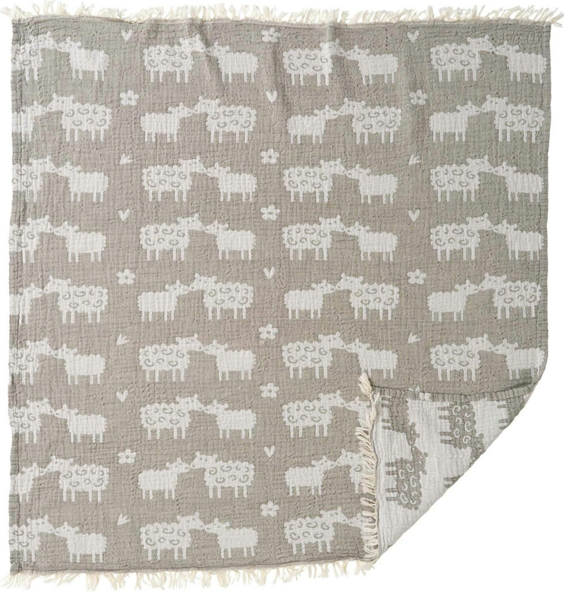 Bilde av Bää Barneteppe 75x90 Cm - Barnepledd Bomull Grå - 272601