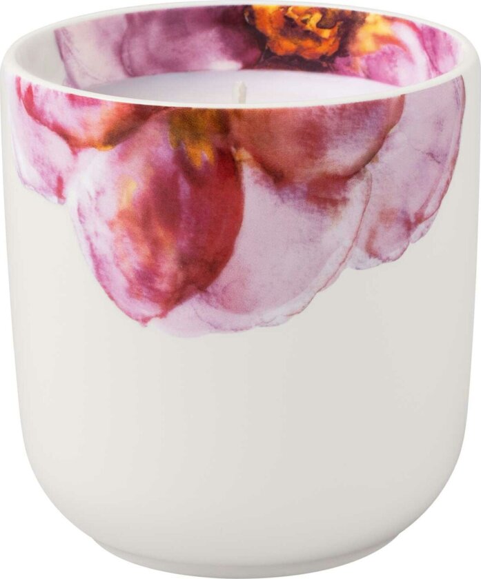 Rose Garden Duftlys - Duftlys Porselen Rose (Pink) - 1042887890