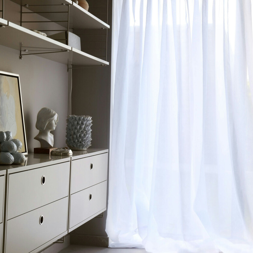 Bilde av Grace Gardin Dobbel Bredde 290x290 Cm Kritthvit - Gardinlengder Polyester Chalk White - WI2305
