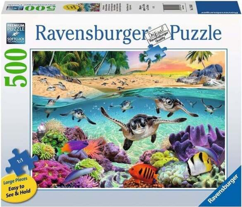 Jigsaw Puzzle Baby Sea Turtles 500 pcs. Gulv