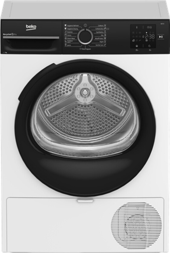 BEKO Dryer Machine | BM3T37249WBB | Energy efficiency class C | Front loading | 7 kg | Digital | Depth 54.5 cm | White