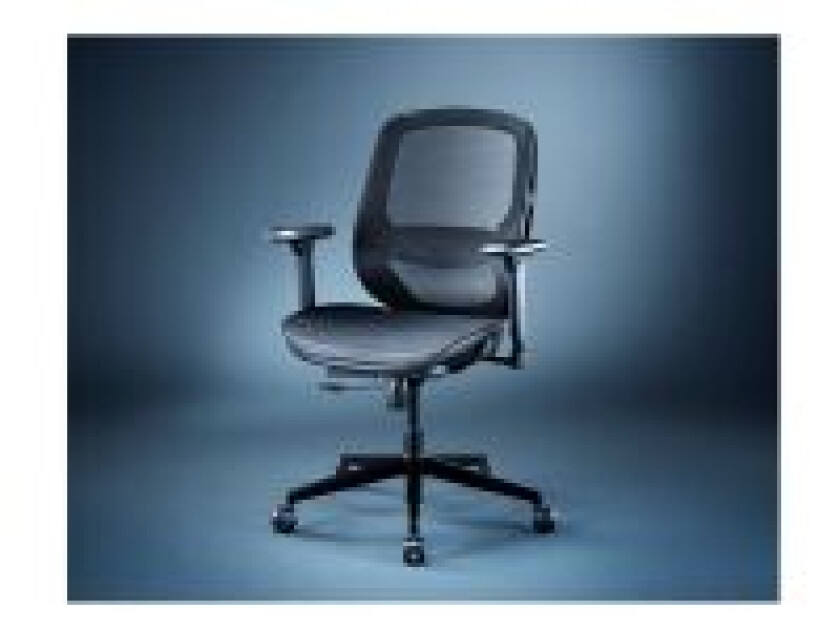 Fujin - Stol - armlener - T-formet - tipping - roterende - metall, maskestoff - svart