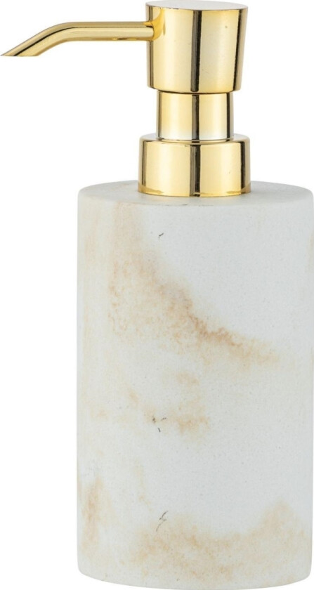 såpedispenser Væskedispenser Til kjøkkenet Hvit og gull Dekorativ