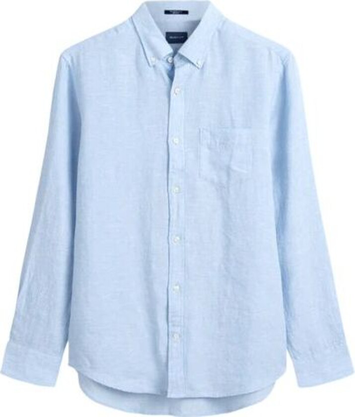 D2. Reg Linen Shirt BD - Capri Blue XL