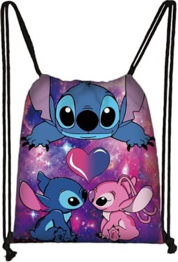 Lilo og Stitch barneskole PE svømming sport snøring bag sekk #3 32x38cm #3