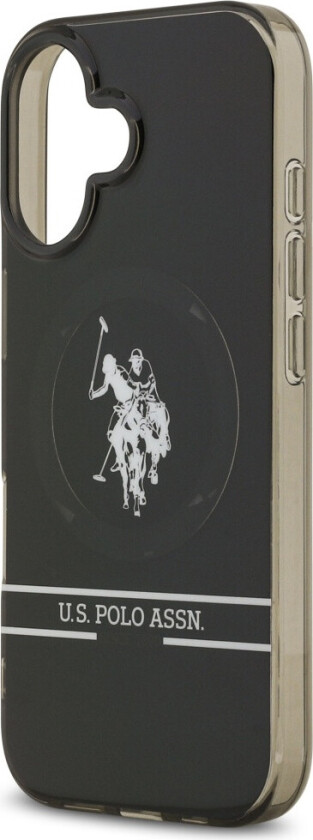 DH & Bottom Stripe Logo MagSafe-deksel til iPhone 17 - Svart