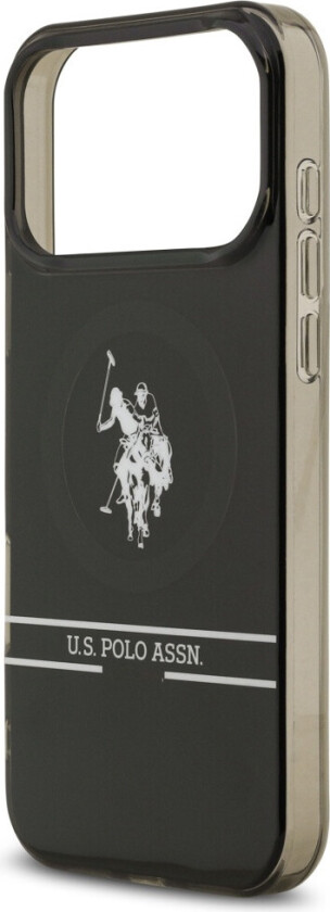 DH & Bottom Stripe Logo MagSafe-deksel for iPhone 17 Pro Max - Svart