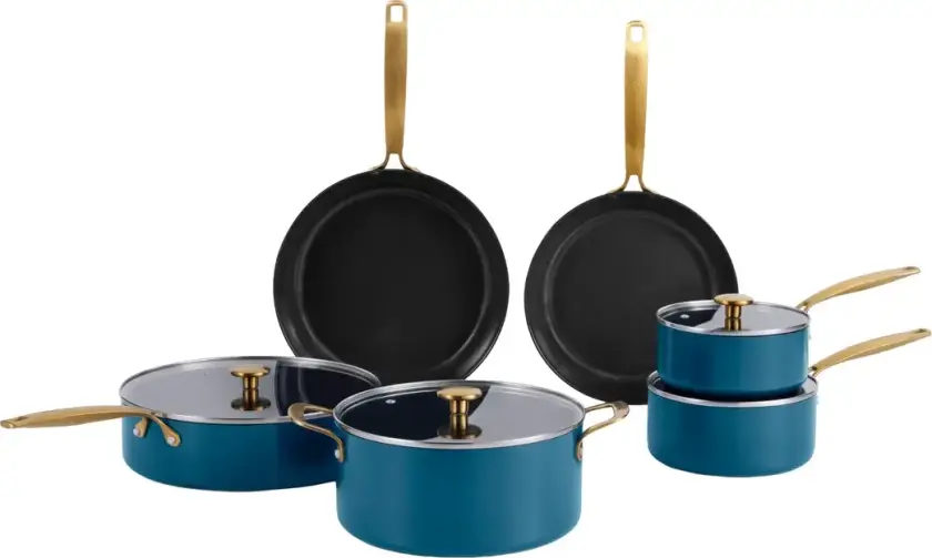 Element gryte- og stekepannesett 10 deler Ocean Blue