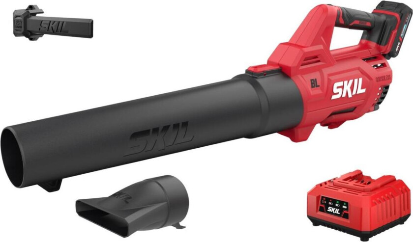 LØVBLÅSER BATT 0330AC (3) BØRSTELØS m/LADER og BATTERI SKIL