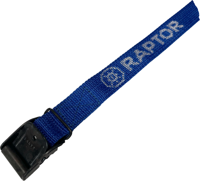 LASTESTROPP 400kg 3,5mx25mm (10) BLÅ RAPTOR