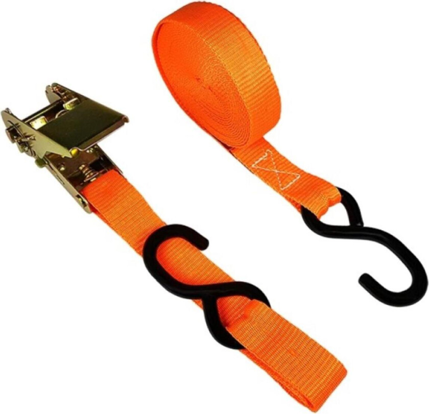 LASTESTROPP 500kg 5mx25mm m/JEKK og KROK (12) EN-GODKJENT