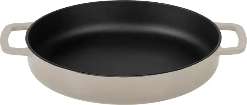 Enameled stekepanne støpejern Ø28 cm Sand