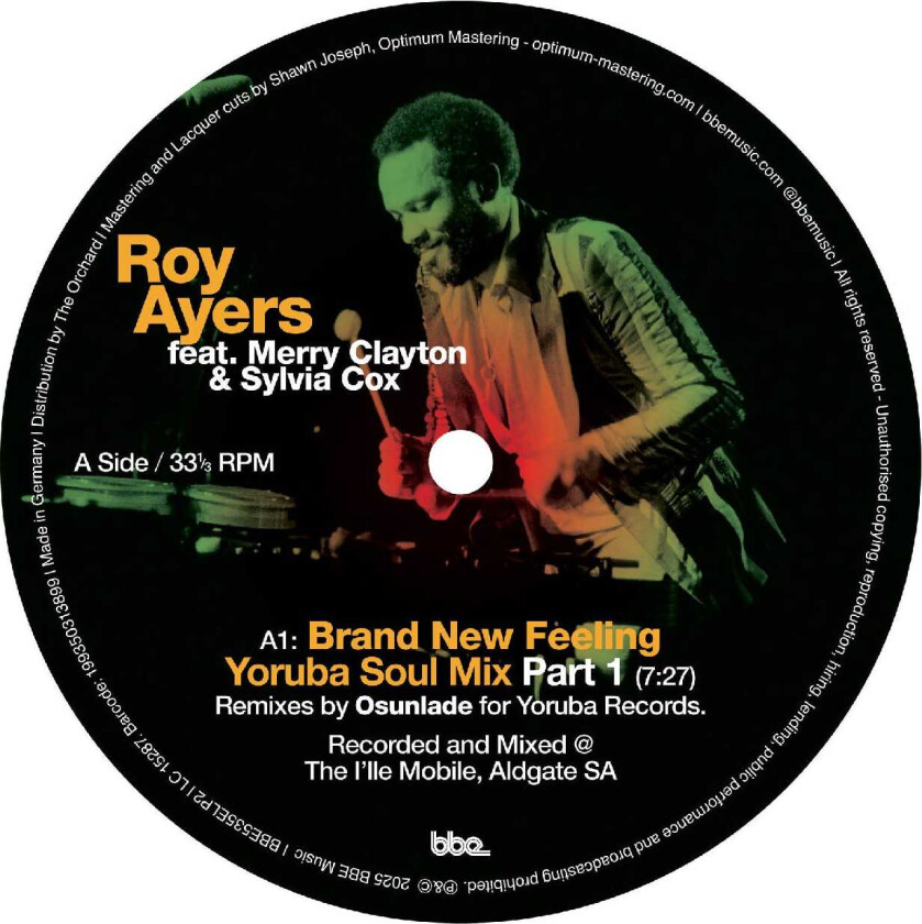 Roy Ayers Brand New Feeling Yoruba Soul Remixes LP/Vinyl