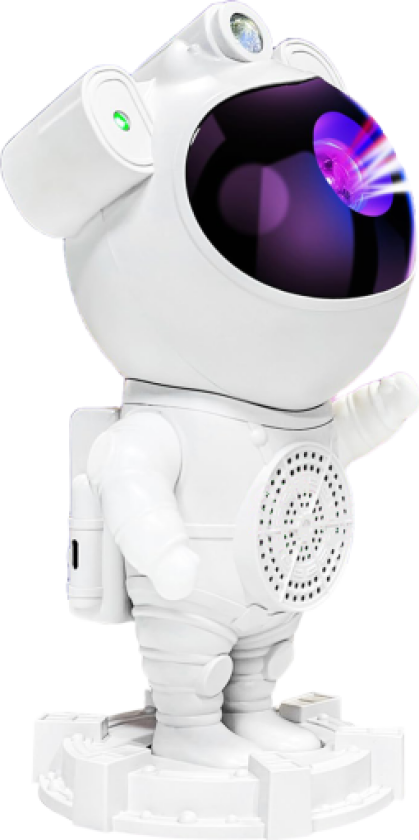 Astronaut prosjektørlampe med høyttaler