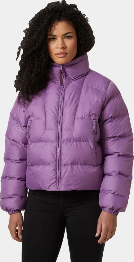 Dame Vendbar Boblejakke Lilla Xs HvitXS