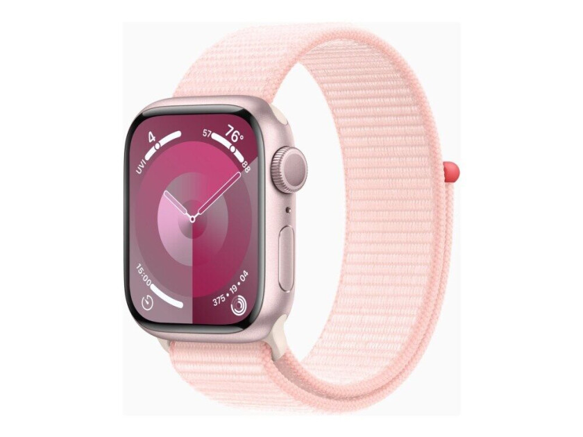 Watch Series 9 (GPS) - 41 mm - pink aluminum - smartklokke med sportssløyfe