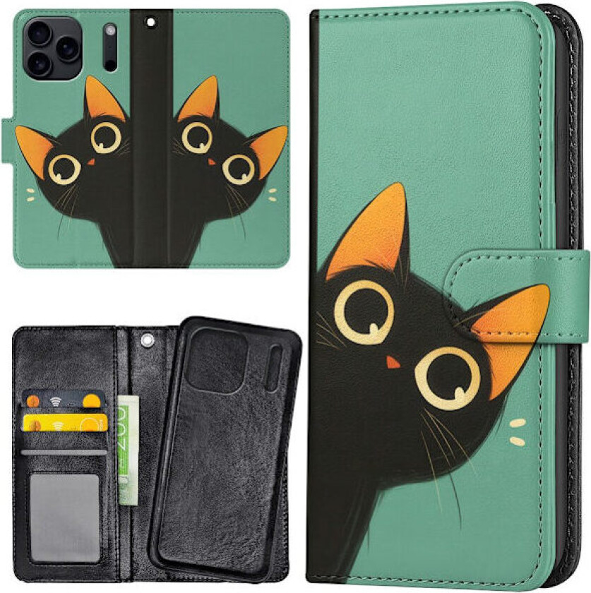 iPhone 17 Pro - Lommebok Deksel Cat