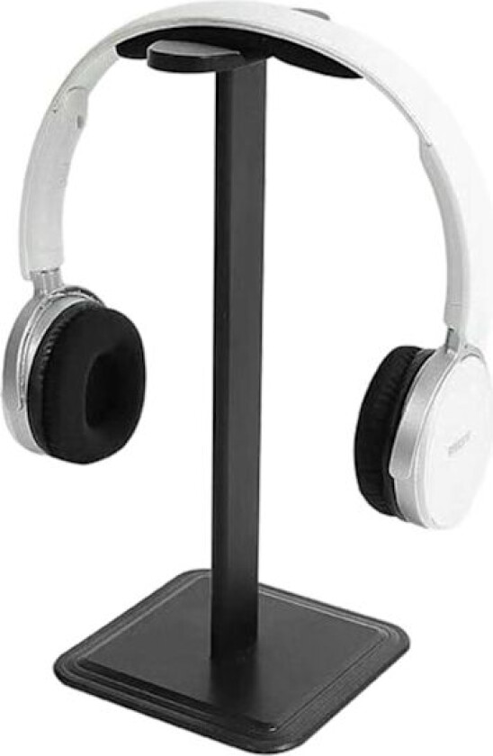 Svart Hodetelefonstativ Hodetelefonholder Headsetstativ Stativ for Hodetelefoner svart