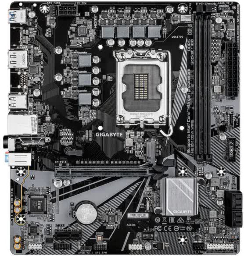 H610M D3W WF6 Hovedkort - MicroATX, DDR5, LGA1700