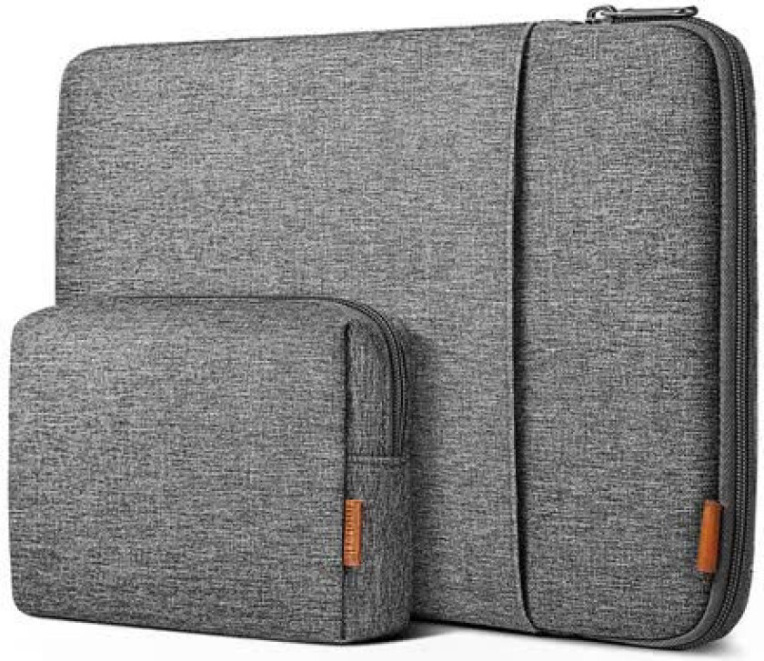 Inateck Laptop Sleeve med tilbeh??rsveske - 13,3" - Gr??