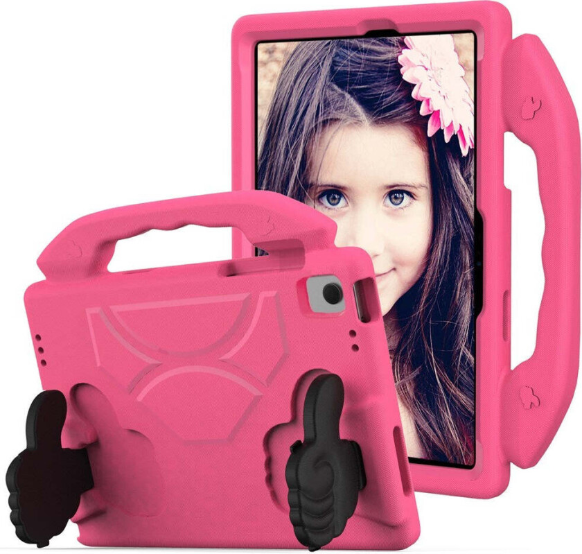 Samsung Galaxy Tab A11+ (Plus) / A9+ (Plus) EIDERWOOD Barn Deksel - Thumb Stativfunksjon Deksel - Rosa