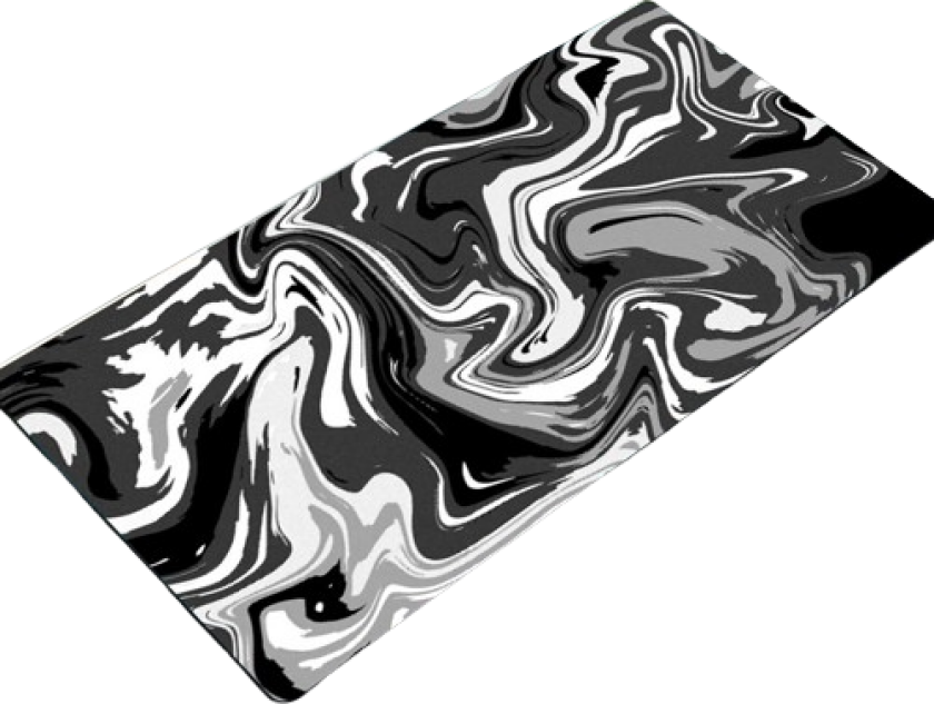 Musematte med vanntett overflate Black S