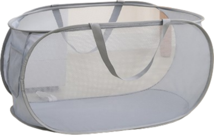 Sammenleggbar skittentøyskurv med håndtak Grey