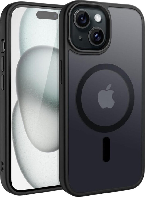 iPhone 15 matt svart Magsafe-deksel