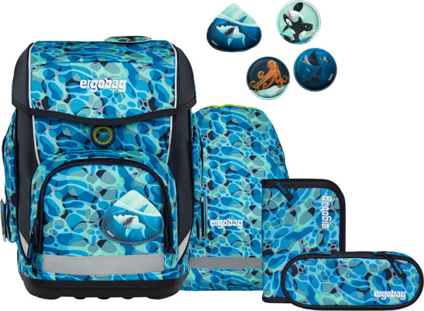 Skolesekk Sett - Cubo - Ocean DiveBear - - OneSize - Skolesekk