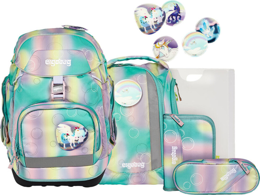 Skolesekk Sett - Pakke - Magisk boblebjørn - - OneSize - Skolesekk