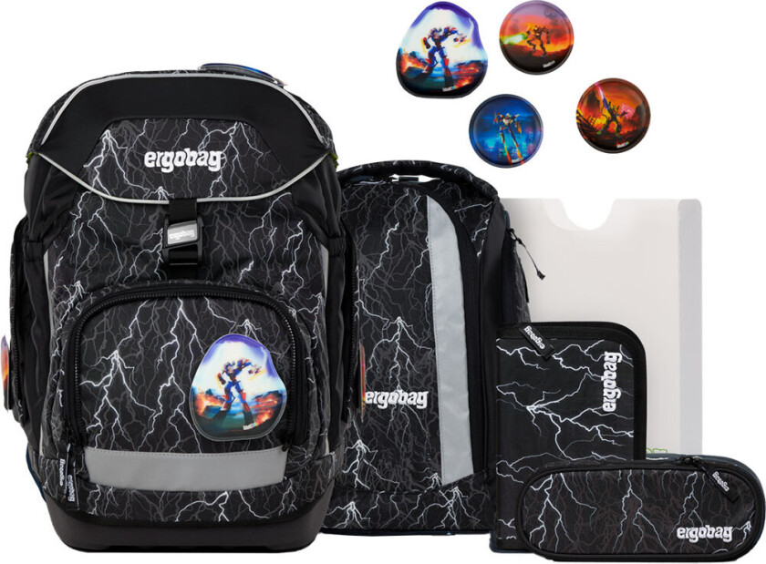 Skolesekk Sett - Pakke - Super ReflectBear - - OneSize - Skolesekk