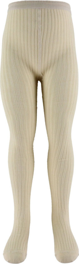 Strømpebukser - Rib - Summer Sand - - 7-8 år (122-128) - Strømpebukser