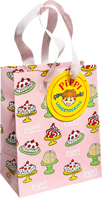 Gavepose Pippi Langstrømpe Liten - Rosa