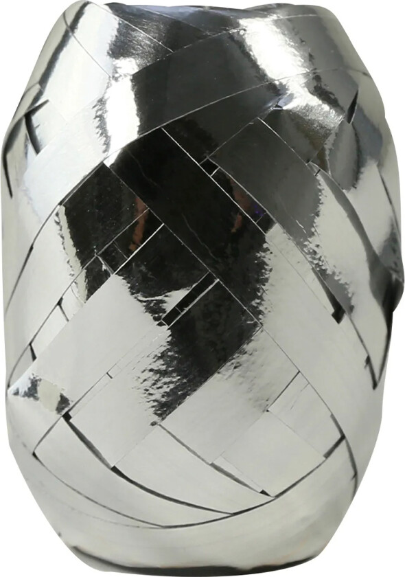 Gavebånd Metallic 10m x 7 mm Sølv