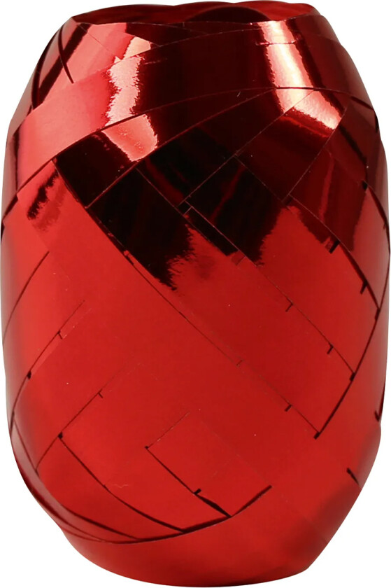Gavebånd Metallic 10m x 7 mm Rød