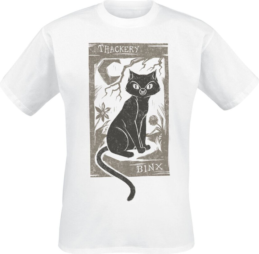 Disney T-skjorte - Woodcut Thackery Binx - S til XXL - Unisex - hvit