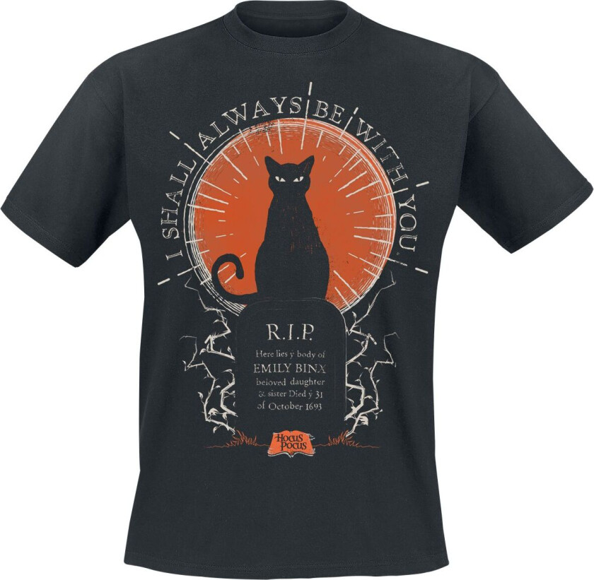Disney T-skjorte - Thackery Binx Shall Always Be With You - S til XXL - Unisex - svart