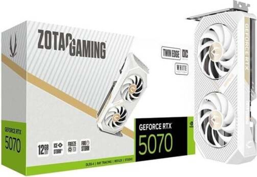 GeForce RTX 5070 White - 12GB GDDR7 RAM - Grafikkort
