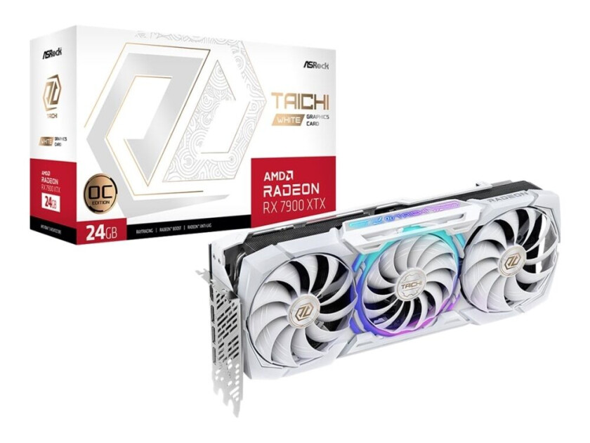 Radeon RX 7900 XTX Taichi White OC - 24GB GDDR6 RAM - Grafikkort