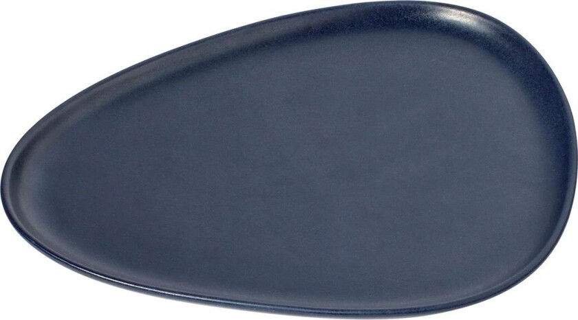 Lind DNA Curve Stoneware tallerken 26x30 cm Navy blue