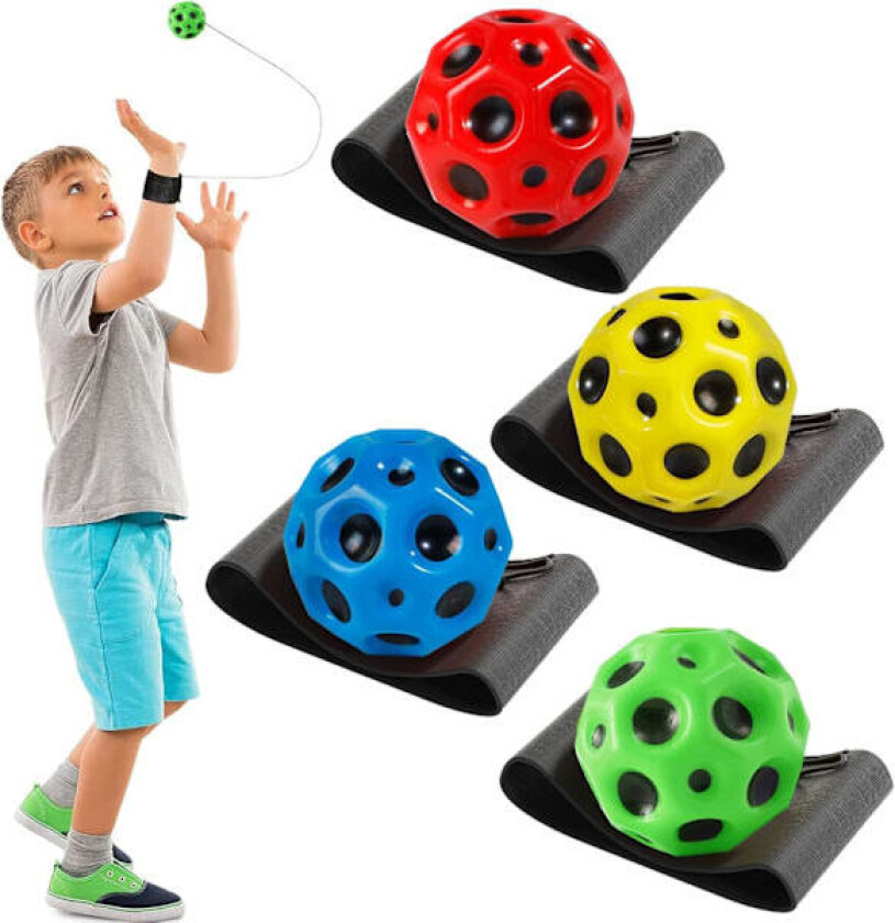 4 stk. Mini Sportsballer, 6cm Antistressball, Mini Fotball, Stressballer, Mini Skum Stress Relief Baller