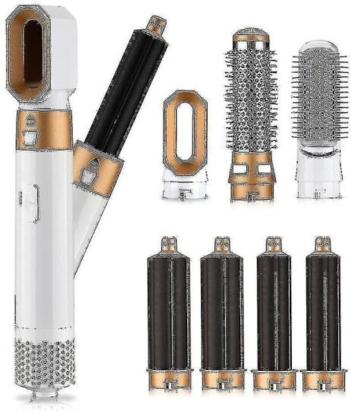 Bilde av Airwrap Styler 7 i 1 Hår Elektrisk Hårstyler Hårføner Krølltang St