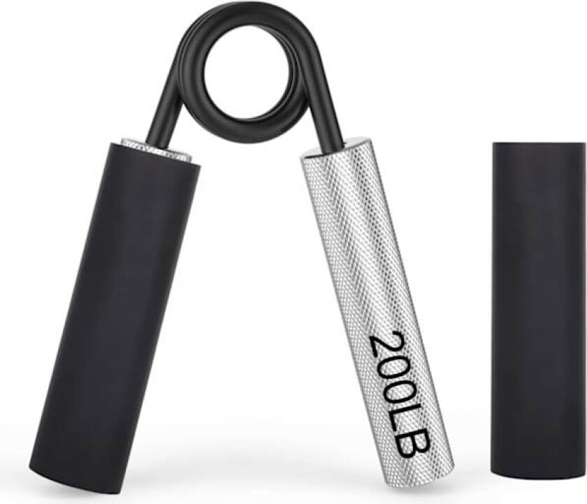 Grip Strength Trainer, 200LB Metall Håndgrepstrener, Sklisikker Kraftig Underarmsøvelse, Håndgriper
