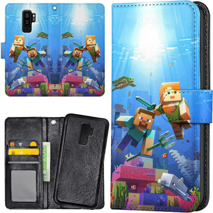 Samsung Galaxy S9 Plus - Lommebok Deksel Minecraft