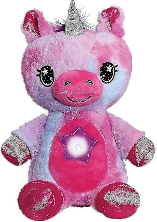 Star Belly Dream Lites Kosedyr Nattlampe Lyser Opp Regnbue Kosedyr Leddyr Myk Plysj
