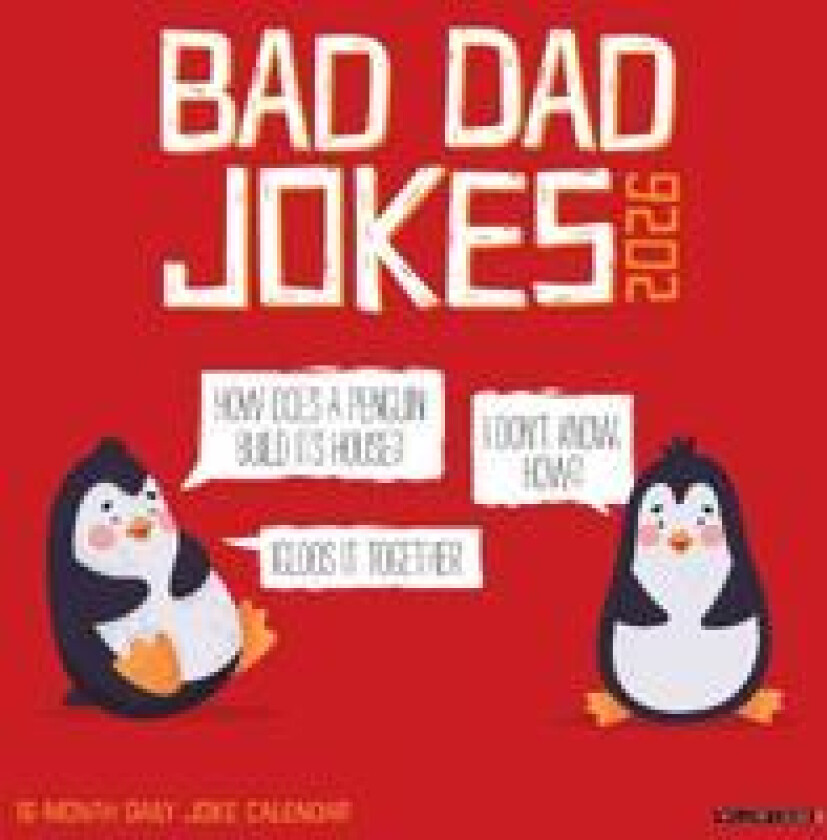 Bad Dad Jokes 2026 Wall Calendar