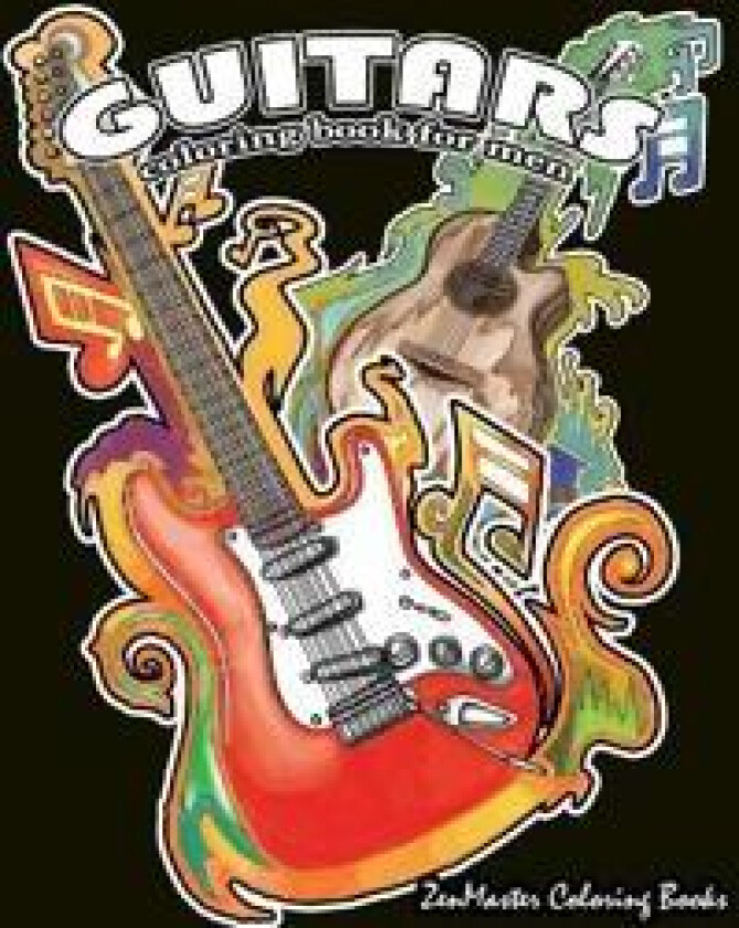 Guitars Coloring Book for Men