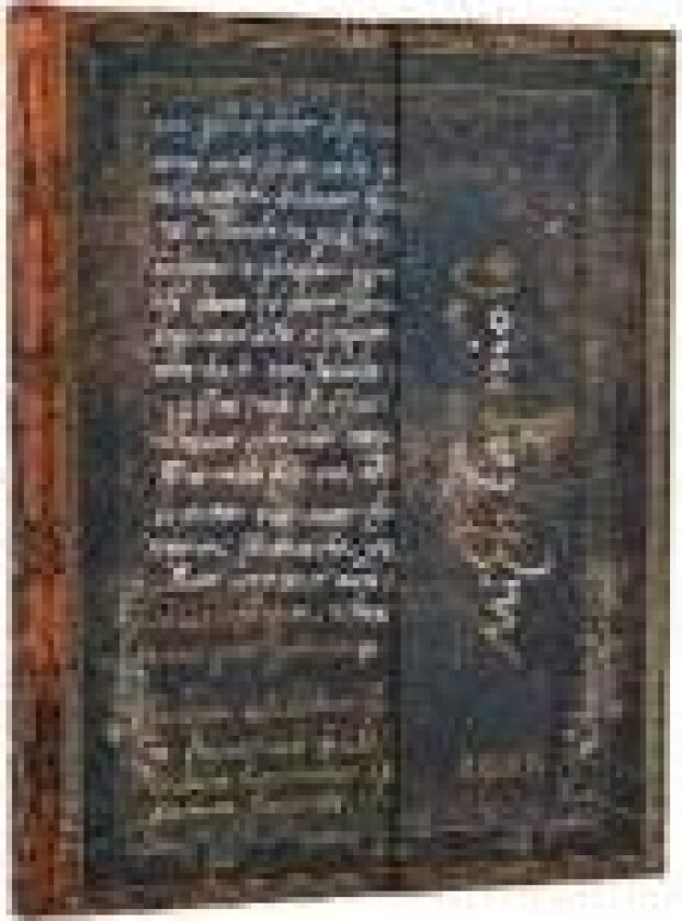 2026 Michelangelo, Handwriting (Embellished Manuscripts Collection) Ultra 12-month Horizontal Hardcover Flexi Dayplanner 2026 (Wrap Closure)